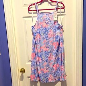 Lilly Pulitzer Kyleigh Dress in Multi Elephant Splash - XLarge -NWOT-Never Worn